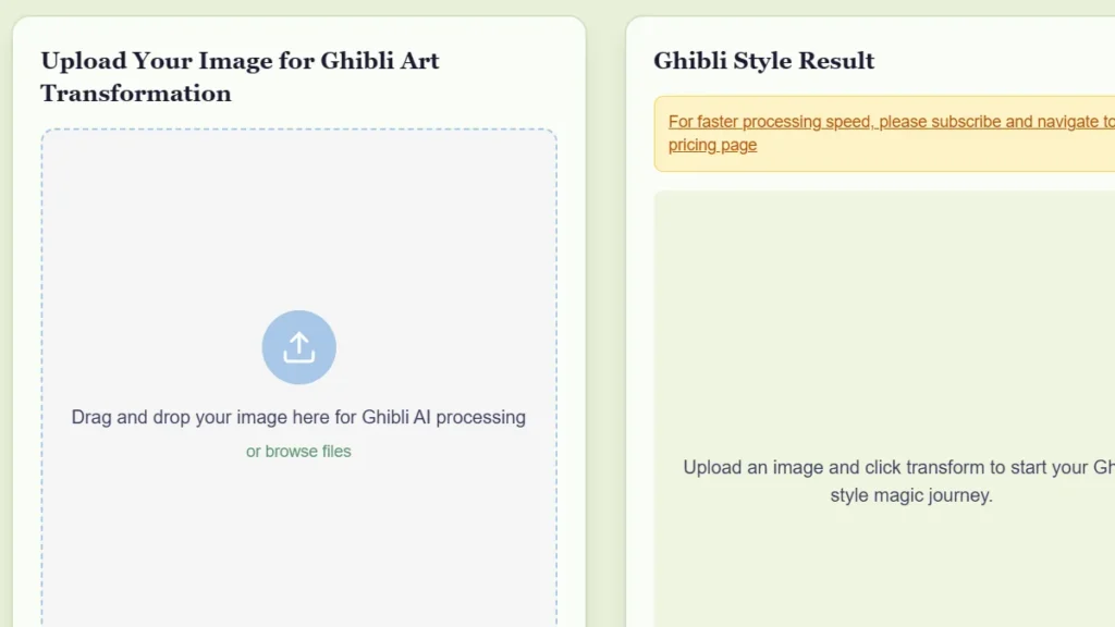 How to Generate Studio Ghibli-Style Images For Free 6 Ghibli AI website