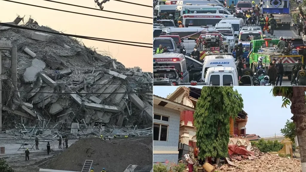 Myanmar: A Powerful 7.7-Magnitude Earthquake Causes Destruction 1 Myanmar-earthquake
