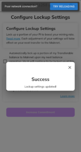 Pi Coin Lockup Explained: Lockup Settings Locked Until 2028 4 pi coin lockup settings step 3