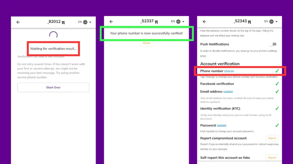 pi network phone number verification problem solved