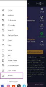pi network phone number verification step 1
