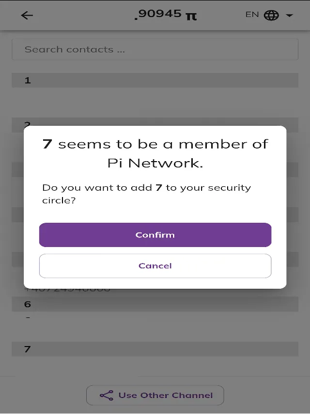 Pi Security Circle Failed To Add Phone Number