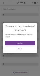 pi network security circle verified numbers